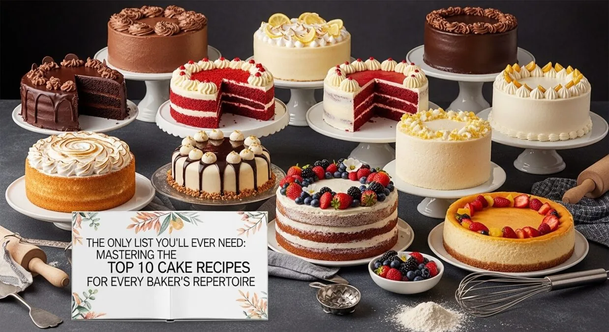 The Only List You’ll Ever Need: Mastering the Top 10 Cake Recipes for Every Baker’s Repertoire