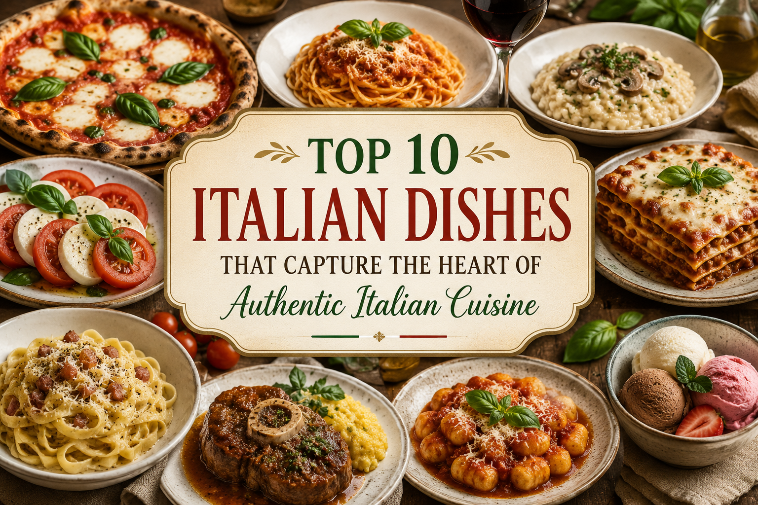 Top 10 Italian Dishes