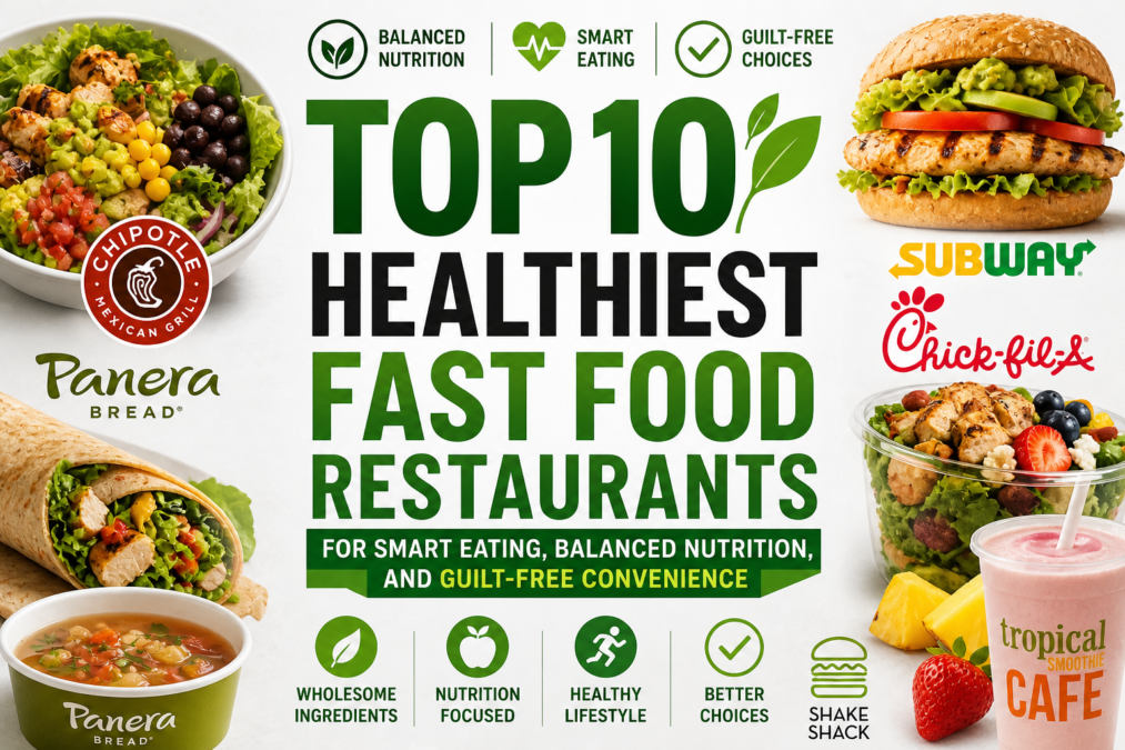 Top 10 Healthiest Fast Food Restaurants