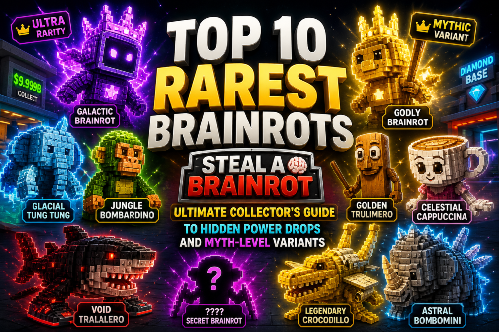 Top 10 Rarest Brainrots in Steal a Brainrot