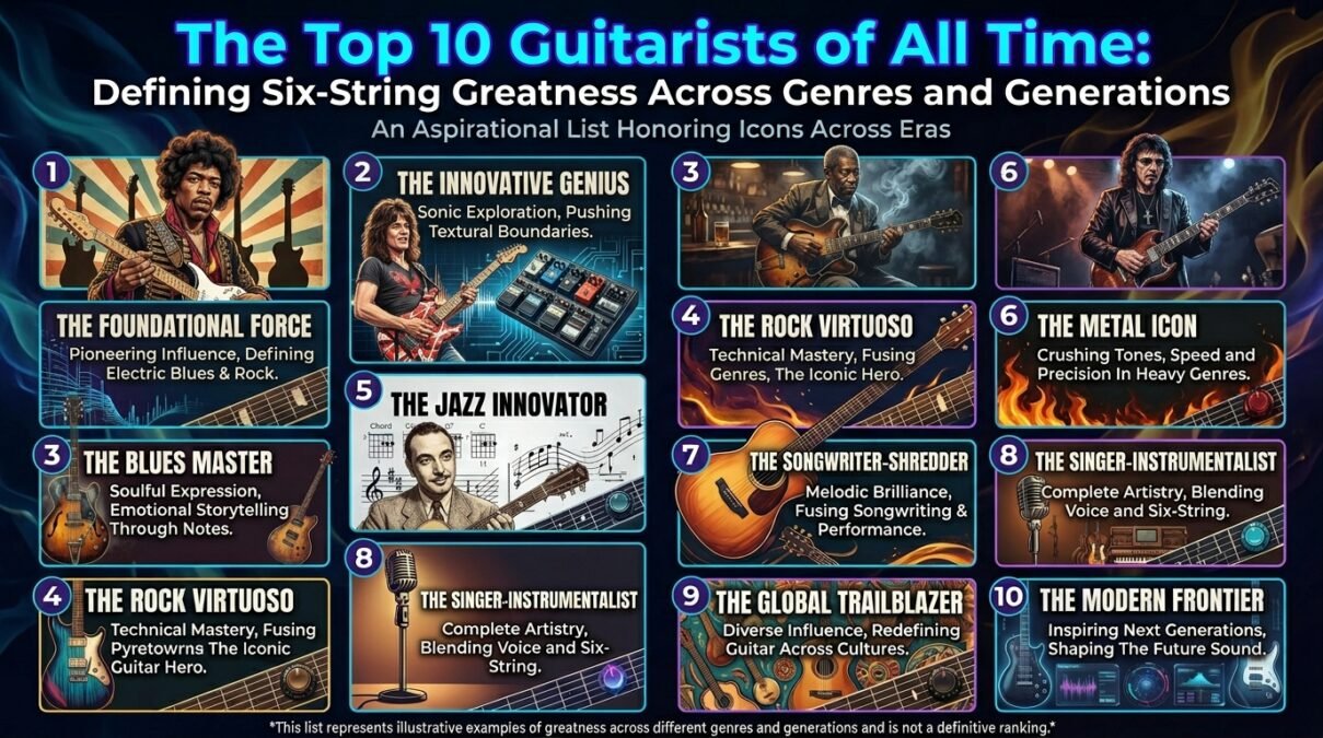 The Top 10 Guitarists of All Time