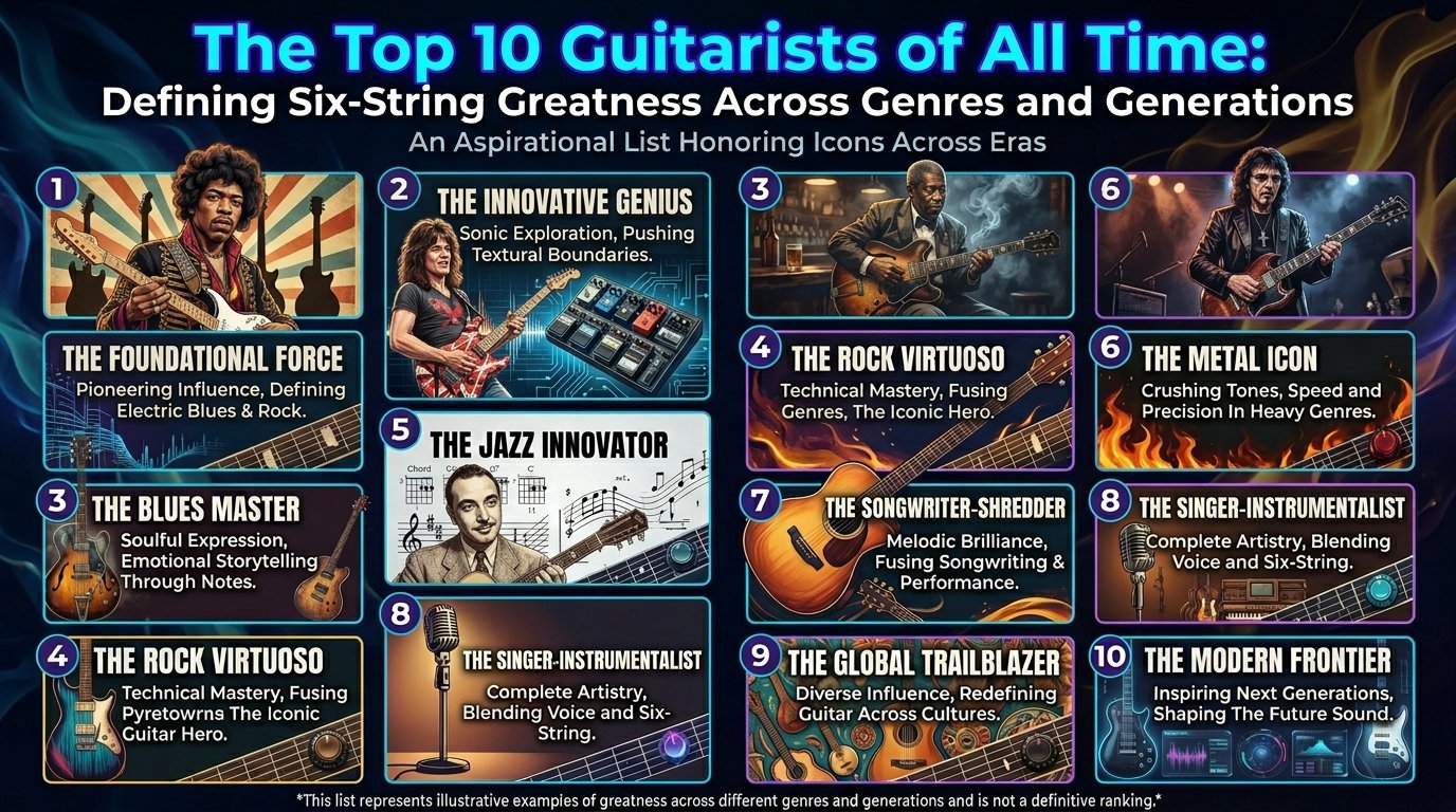 The Top 10 Guitarists of All Time