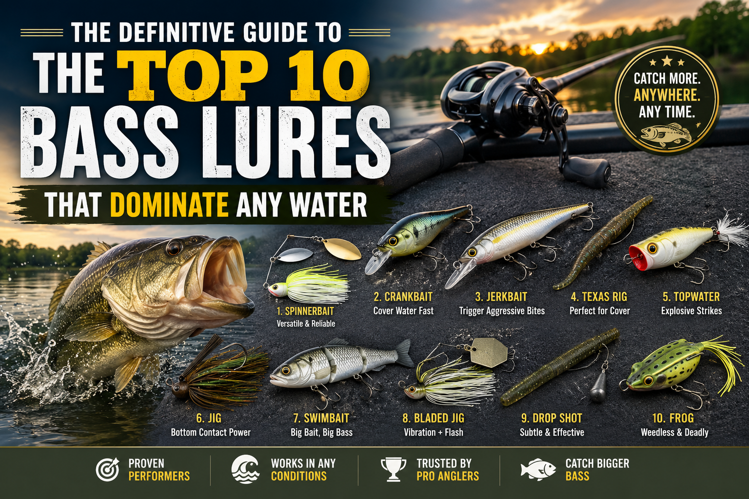 Top 10 Hardest Sports Top 10 Bass Lures