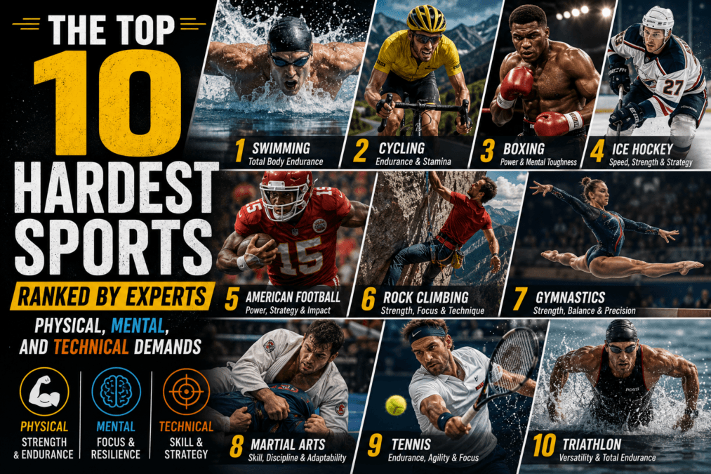 The Top 10 Hardest Sports Ranked by Experts: Physical, Mental, and Technical Demands